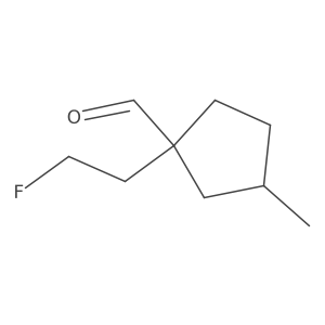 1-(2-Fluoroethyl)-3-methylcyclopentane-1-carbaldehyde Structure