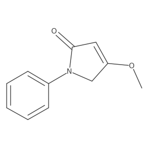 1,5-Dihydro-4-methoxy-1-phenyl-2H-pyrrol-2-one结构式