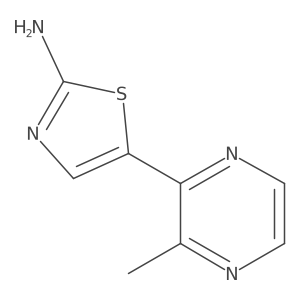 5-(3-Methylpyrazin-2-yl)thiazol-2-amine Structure