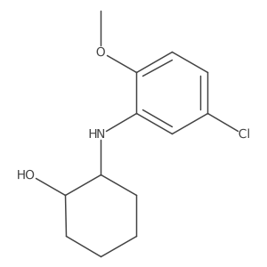 (1S,2S)-2-[(5-chloro-2-methoxyphenyl)amino]cyclohexan-1-ol结构式