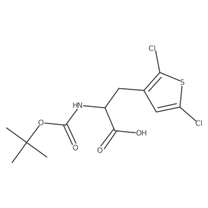2-{[(Tert-butoxy)carbonyl]amino}-3-(2,5-dichlorothiophen-3-yl)propanoic acid Structure