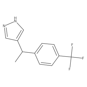 4-[1-[4-(trifluoromethyl)phenyl]ethyl]-1H-pyrazole Structure