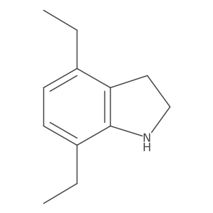 4,7-Diethyl-2,3-dihydro-1h-indole Structure