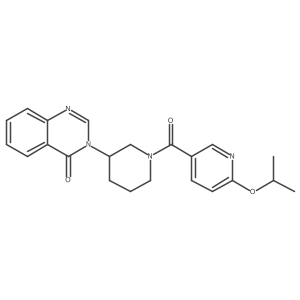 3-{1-[6-(Propan-2-yloxy)pyridine-3-carbonyl]piperidin-3-yl}-3,4-dihydroquinazolin-4-one Structure