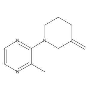 2-Methyl-3-(3-methylenepiperidin-1-yl)pyrazine结构式