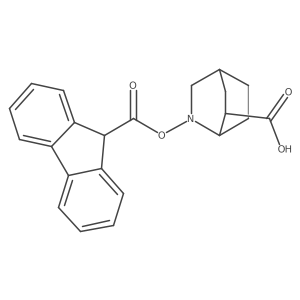 2-(9H-Fluorene-9-carbonyloxy)-2-azabicyclo[2.2.2]octane-6-carboxylic acid Structure