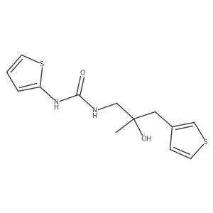 1-[2-Hydroxy-2-methyl-3-(thiophen-3-yl)propyl]-3-(thiophen-2-yl)urea Structure