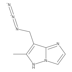 7-(azidomethyl)-6-methyl-5H-imidazo[1,2-b]pyrazole结构式