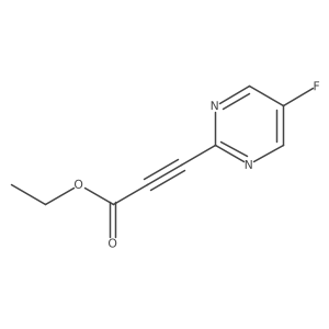 Ethyl 3-(5-fluoropyrimidin-2-yl)prop-2-ynoate结构式
