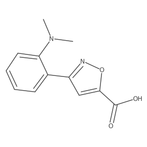 3-[2-(Dimethylamino)phenyl]-1,2-oxazole-5-carboxylic acid结构式