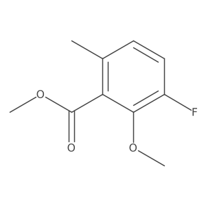 Methyl 3-fluoro-2-methoxy-6-methylbenzoate结构式