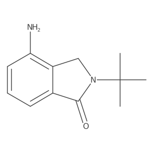 4-amino-2-tert-butyl-2,3-dihydro-1H-isoindol-1-one结构式
