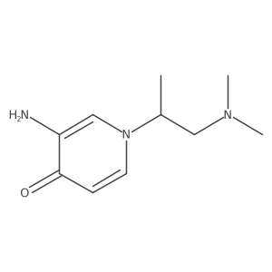 3-Amino-1-[1-(dimethylamino)propan-2-yl]-1,4-dihydropyridin-4-one结构式