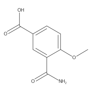 3-Carbamoyl-4-methoxybenzoic acid结构式