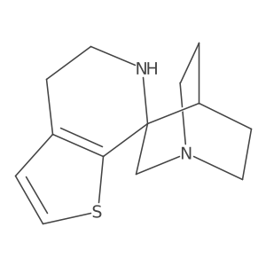 5',6'-dihydro-4'H-4-azaspiro[bicyclo[2.2.2]octane-2,7'-thieno[2,3-c]pyridine]结构式