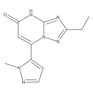 2-ethyl-7-(1-methyl-1H-pyrazol-5-yl)-[1,2,4]triazolo[1,5-a]pyrimidin-5-ol Structure
