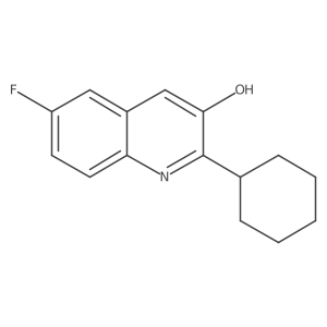 2-Cyclohexyl-6-fluoroquinolin-3-ol Structure