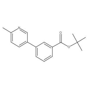 Tert-butyl 3-(6-methylpyridin-3-yl)benzoate结构式