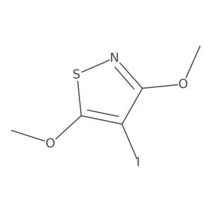 4-Iodo-3,5-dimethoxy-1,2-thiazole结构式
