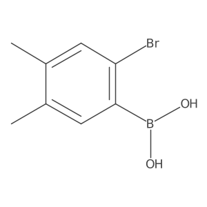 2-Bromo-4,5-dimethylphenylboronic acid Structure