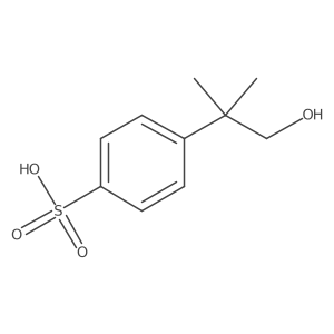 4-(1-Hydroxy-2-methylpropan-2-yl)benzene-1-sulfonic acid Structure