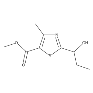 Methyl 2-(1-hydroxypropyl)-4-methyl-1,3-thiazole-5-carboxylate Structure