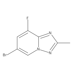 6-Bromo-8-fluoro-2-methyl-[1,2,4]triazolo[1,5-a]pyridine结构式