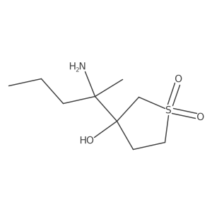 3-(2-Aminopentan-2-yl)-3-hydroxy-1lambda6-thiolane-1,1-dione结构式