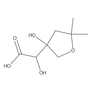 2-Hydroxy-2-(3-hydroxy-5,5-dimethyloxolan-3-yl)acetic acid Structure
