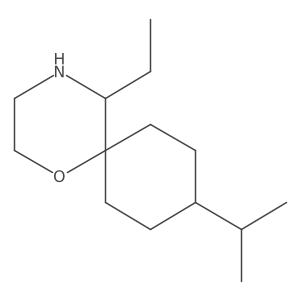 5-Ethyl-9-(propan-2-yl)-1-oxa-4-azaspiro[5.5]undecane Structure