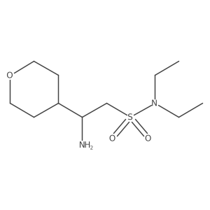 2-amino-N,N-diethyl-2-(oxan-4-yl)ethane-1-sulfonamide Structure