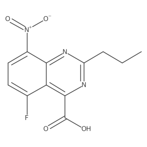 5-Fluoro-8-nitro-2-propylquinazoline-4-carboxylic acid Structure