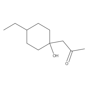1-(4-Ethyl-1-hydroxycyclohexyl)propan-2-one结构式