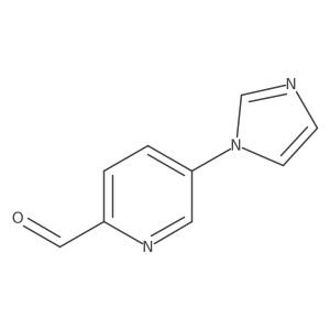 5-(1H-imidazol-1-yl)pyridine-2-carbaldehyde结构式