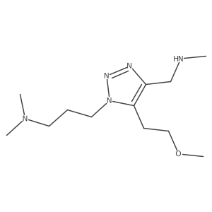 {3-[5-(2-methoxyethyl)-4-[(methylamino)methyl]-1H-1,2,3-triazol-1-yl]propyl}dimethylamine结构式
