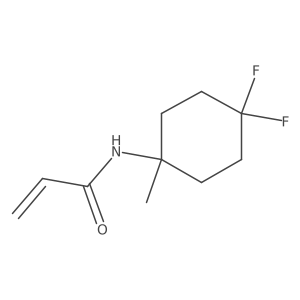 N-(4,4-difluoro-1-methylcyclohexyl)prop-2-enamide Structure