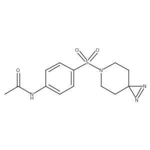 N-(4-{1,2,6-triazaspiro[2.5]oct-1-ene-6-sulfonyl}phenyl)acetamide结构式