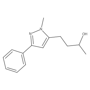 (2S)-4-(1-methyl-3-phenyl-1H-pyrazol-5-yl)butan-2-ol Structure