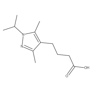 4-[3,5-dimethyl-1-(propan-2-yl)-1H-pyrazol-4-yl]butanoic acid结构式