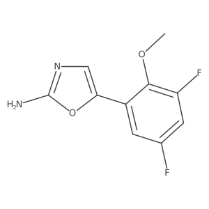 5-(3,5-Difluoro-2-methoxyphenyl)-1,3-oxazol-2-amine结构式