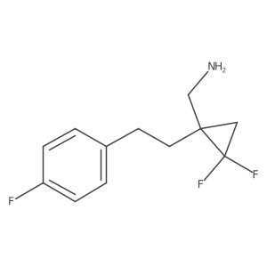 {2,2-Difluoro-1-[2-(4-fluorophenyl)ethyl]cyclopropyl}methanamine结构式