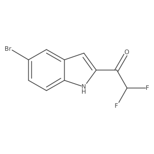 1-(5-bromo-1H-indol-2-yl)-2,2-difluoroethan-1-one Structure