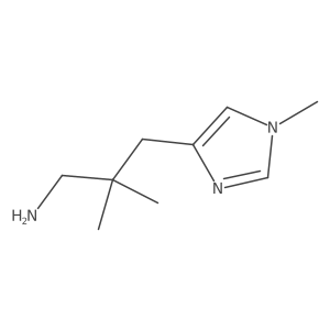2,2-dimethyl-3-(1-methyl-1H-imidazol-4-yl)propan-1-amine结构式