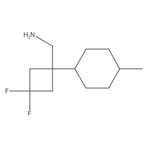 [3,3-Difluoro-1-(4-methylcyclohexyl)cyclobutyl]methanamine Structure