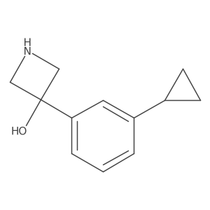 3-(3-Cyclopropylphenyl)azetidin-3-ol Structure
