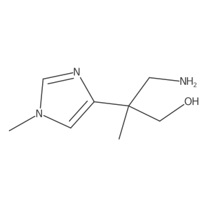 3-amino-2-methyl-2-(1-methyl-1H-imidazol-4-yl)propan-1-ol结构式