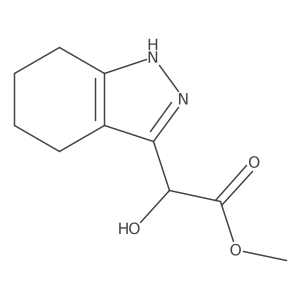 methyl 2-hydroxy-2-(4,5,6,7-tetrahydro-1H-indazol-3-yl)acetate结构式