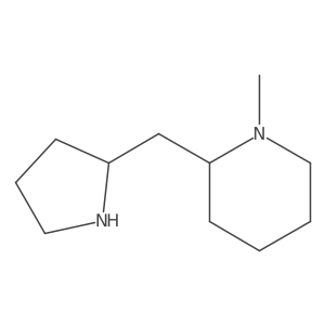 1-Methyl-2-[(pyrrolidin-2-yl)methyl]piperidine Structure