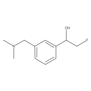 1-{3-[(Dimethylamino)methyl]phenyl}-2-fluoroethan-1-ol Structure