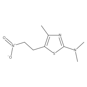 N,N,4-trimethyl-5-(2-nitroethyl)-1,3-thiazol-2-amine Structure
